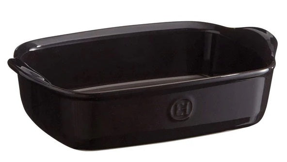 Emile Henry Rectangular Baking Dish Individual Charcoal Black