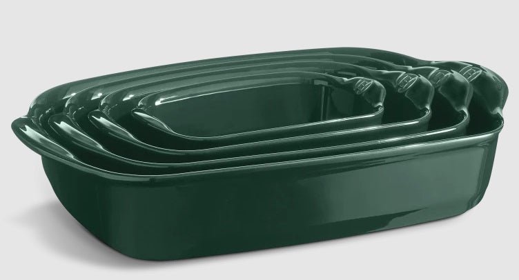 Emile Henry Large Rectangular Baking Dish Cedar Green