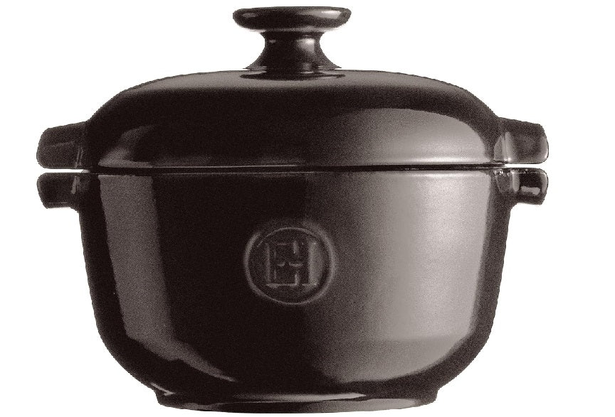 Emile Henry Rice Pot Charcoal Black