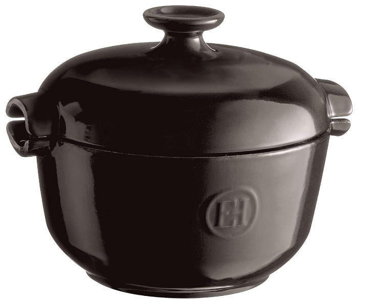 Emile Henry Rice Pot Charcoal Black