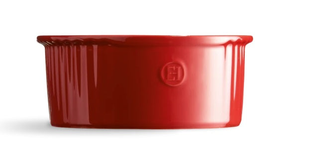 Emile Henry Souffle Baking Dish Burgundy Red