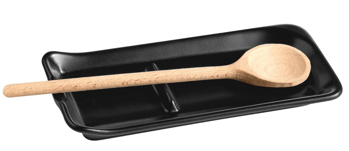 Emile Henry Spoon Rest Truffle Black