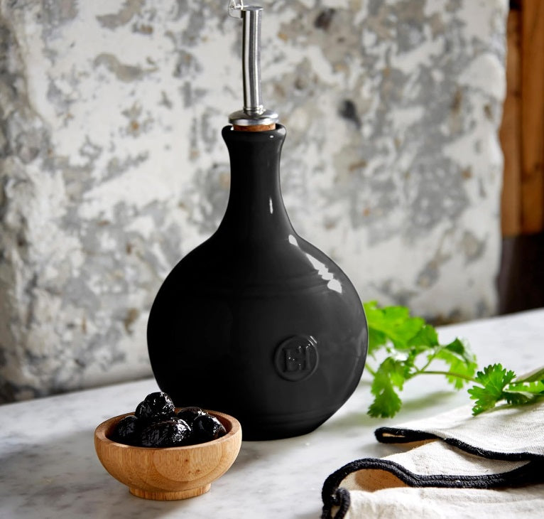 Emile Henry Vinegar Cruet Truffle Black