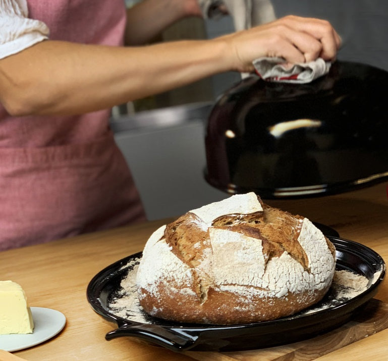 Emile Henry Bread Cloche Charcoal Black