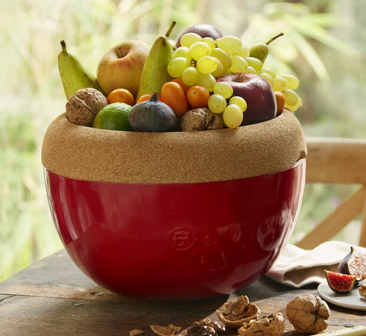 Emile Henry Deep Storage Bowl Burgundy Red