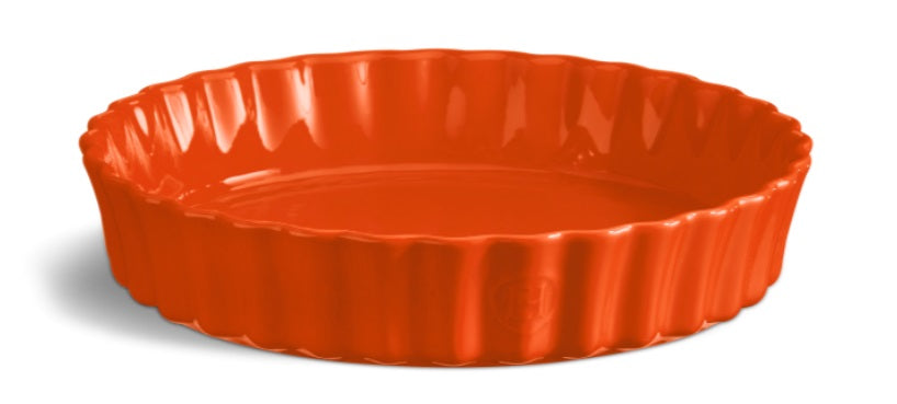 Emile Henry Deep Tart Dish Toscane Orange