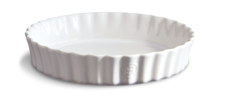 Emile Henry Deep Tart Dish Flour White