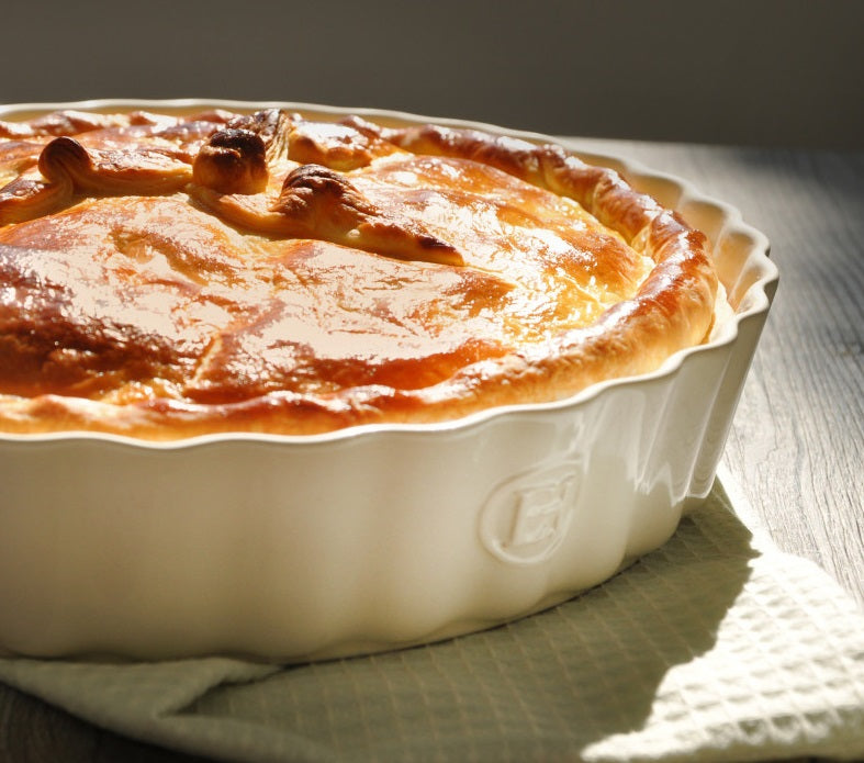 Emile Henry Deep Tart Dish Toscane Orange