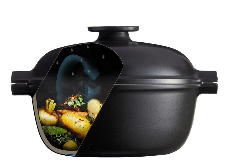 Emile Henry Delight Casserole / Dutch Oven Slate 2L