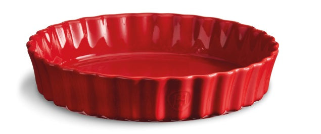 Emile Henry Deep Tart Dish Burgundy Red