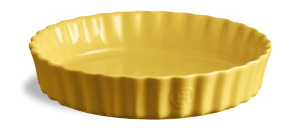 Emile Henry Deep Tart Dish Provence Yellow