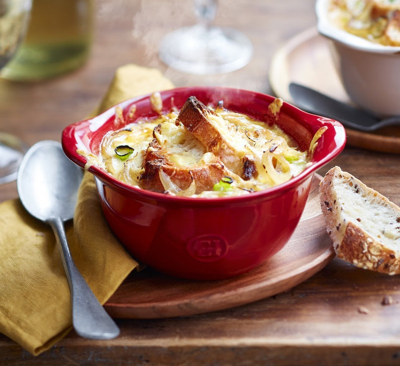 Emile Henry Gratin Bowl Burgundy Red