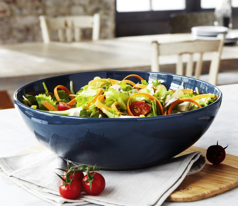 Emile Henry Large Salad Bowl Charcoal Black