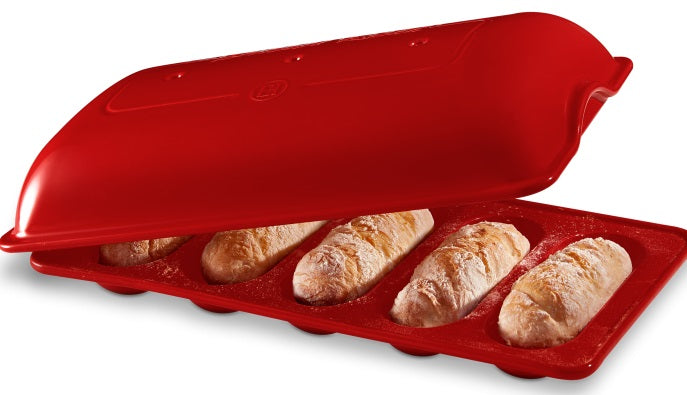 Emile Henry Mini Baguette Baker Burgundy Red