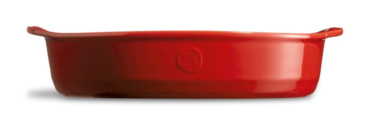 Emile Henry Oval Baking Dish Burgundy Red