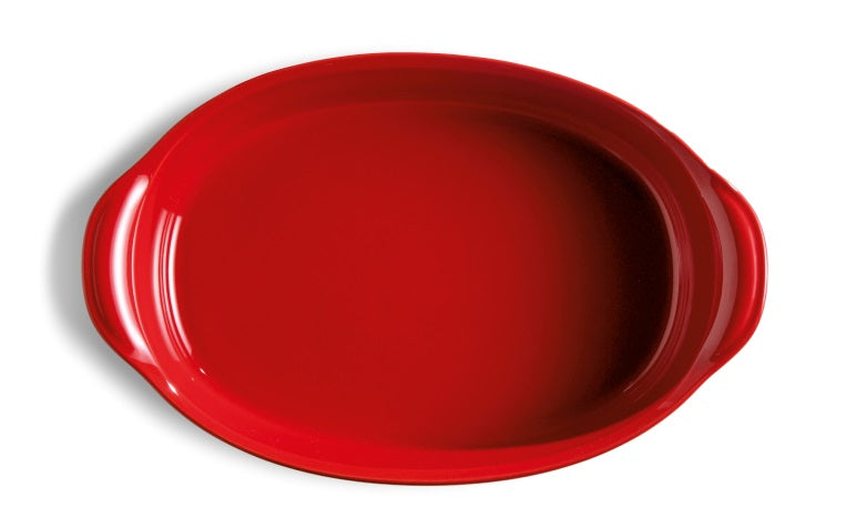 Emile Henry Oval Baking Dish Burgundy Red