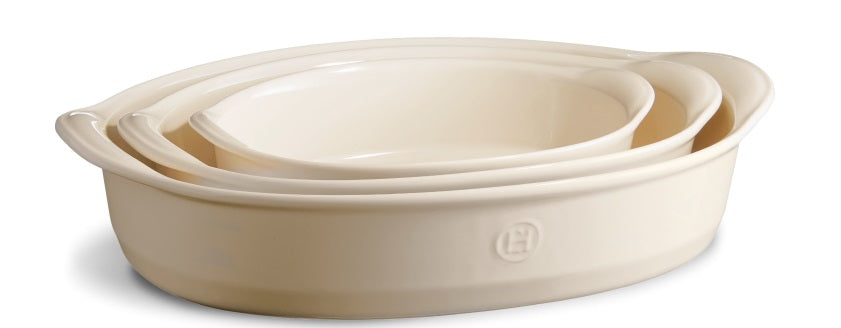 Emile Henry Oval Baking Dish Clay