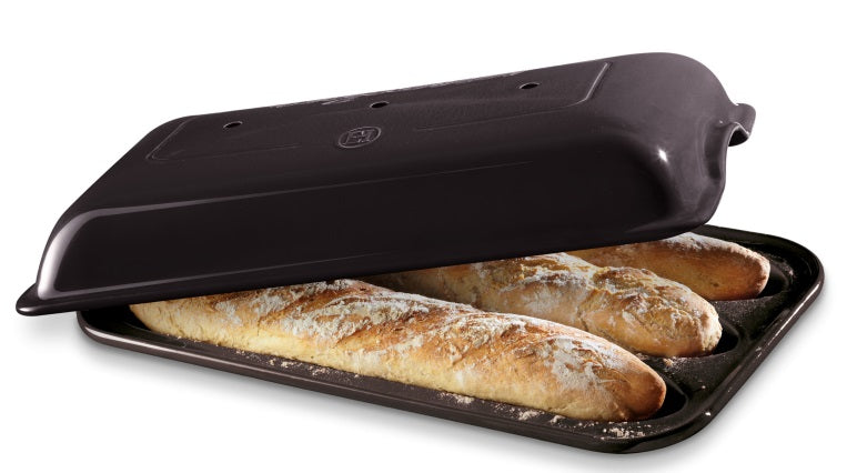 Emile Henry Baguette Baker Charcoal Black