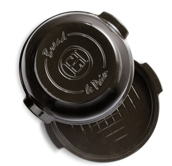 Emile Henry Round Bread Baker Charcoal Black