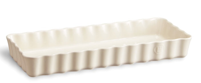 Emile Henry Slim Rectangular Tart Dish Clay