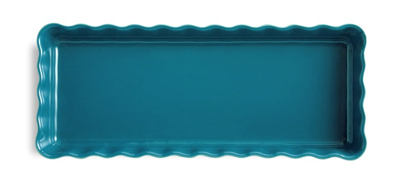 Emile Henry Slim Rectangular Tart Dish Mediterranean