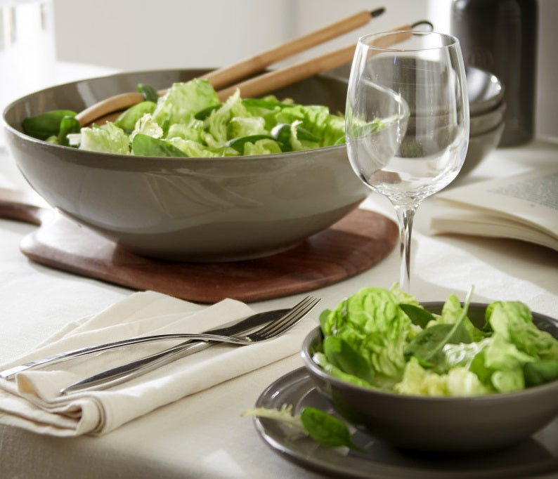 Emile Henry Small Salad Bowl Flour White