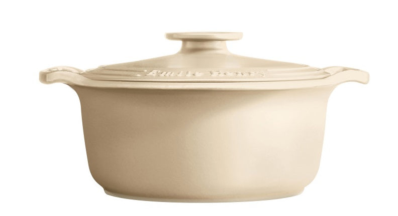 Emile Henry Sublime Round Dutch Oven Cream 5.5L