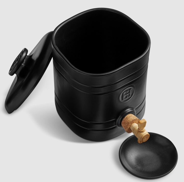 Emile Henry Truffle Black Vinegar Pot