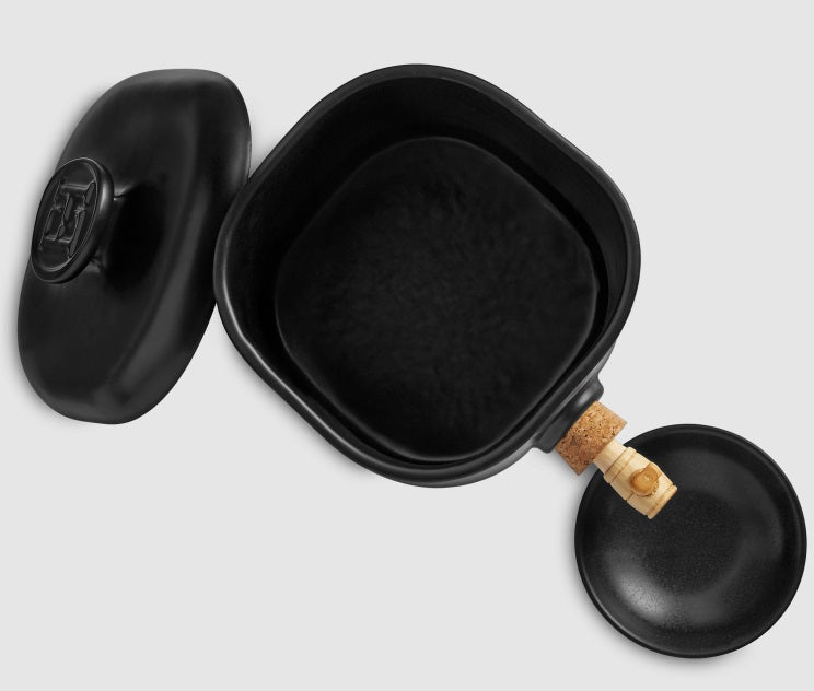 Emile Henry Truffle Black Vinegar Pot