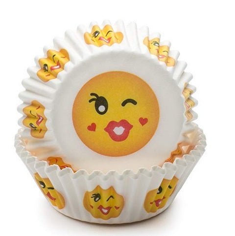 Fox Run Kiss Emoji Baking Cup Set of 50