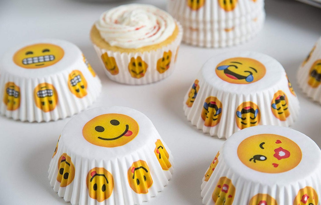 Fox Run Mixed Emoji Baking Cup Set of 300