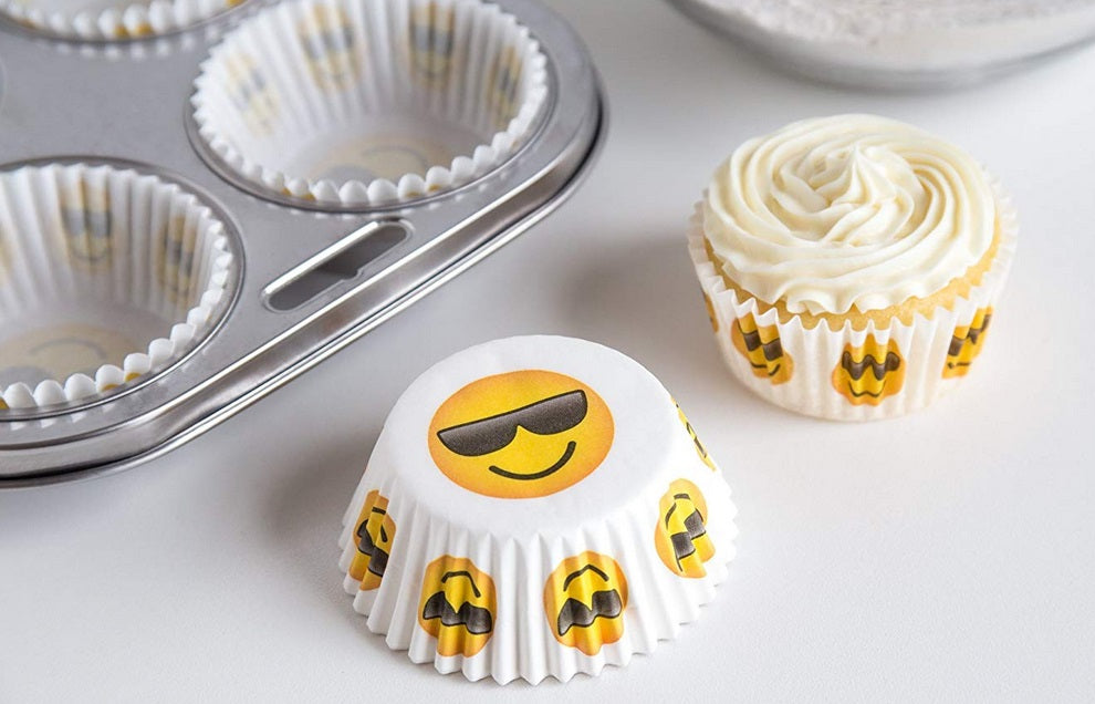 Fox Run Sunglasses Emoji Baking Cup Set of 50