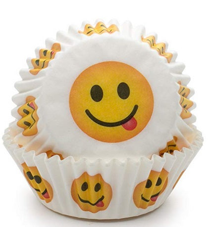 Fox Run Tongue Emoji Baking Cup Set of 50