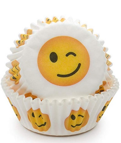 Fox Run Wink Emoji Baking Cup Set of 50