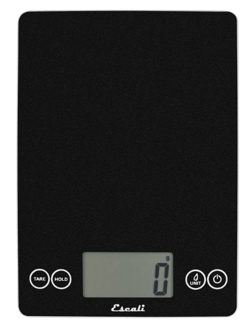 Escali Arti Digital Glass Kitchen Scale Black Obsidian