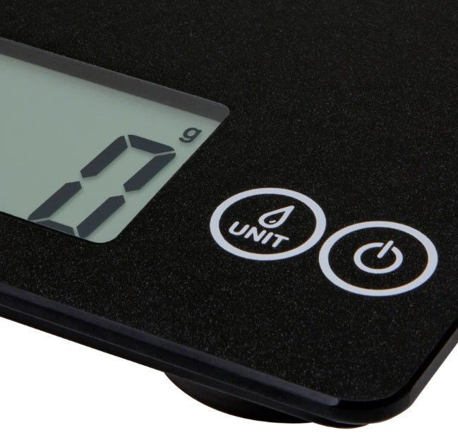 Escali Arti Digital Glass Kitchen Scale Black Obsidian