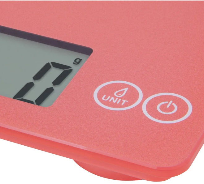 Escali Arti Digital Glass Kitchen Scale Desert Rose