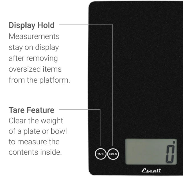 Escali Arti Digital Glass Kitchen Scale Desert Rose