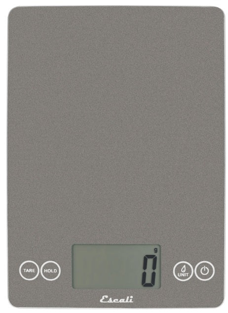 Escali Arti Digital Glass Kitchen Scale Gray Storm