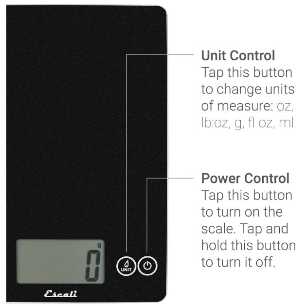 Escali Arti Digital Glass Kitchen Scale Orange Sol