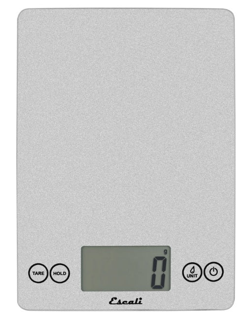 Escali Arti Digital Glass Kitchen Scale Shiny Silver