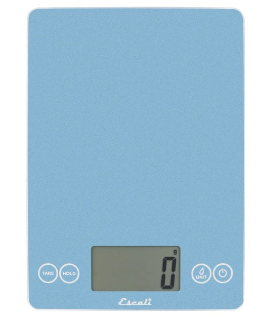 Escali Arti Digital Glass Kitchen Scale Sky Blue