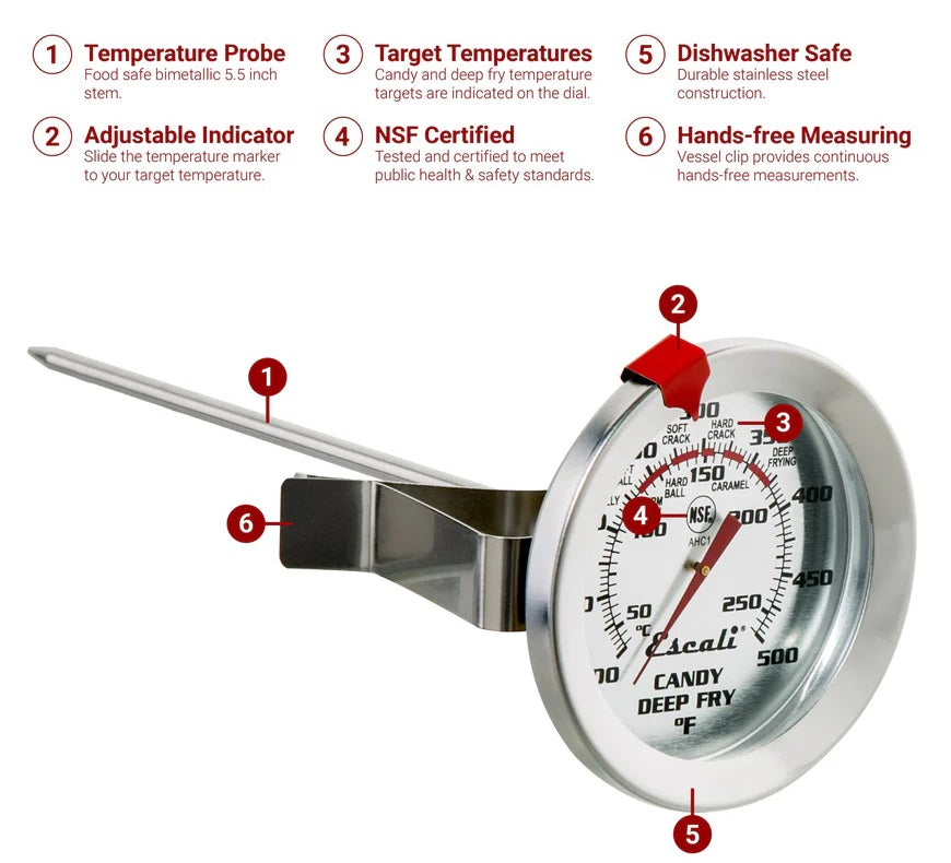 Escali Candy & Deep Fry Dial Thermometer