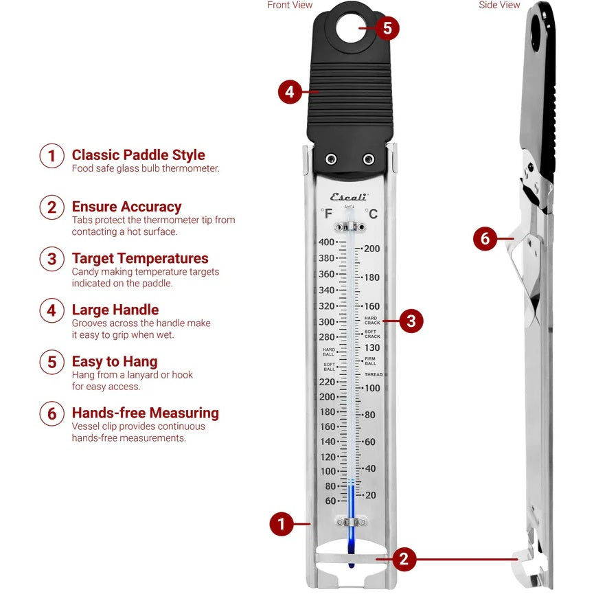 Escali Candy & Deep Fry Metal Paddle Thermometer