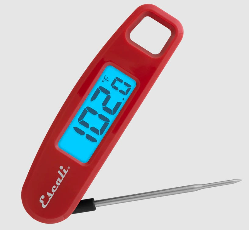 Escali Compact Folding Digital Thermometer Red