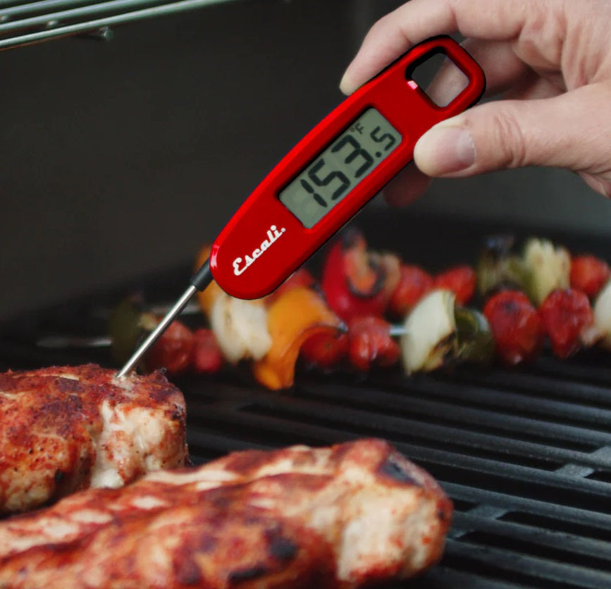 Escali Compact Folding Digital Thermometer Red