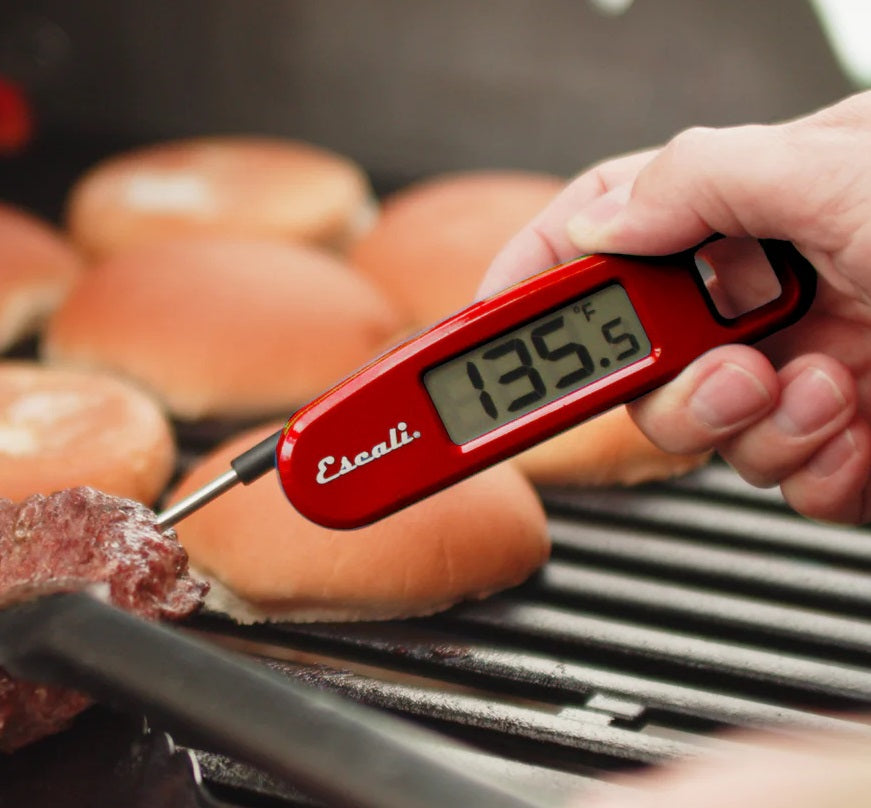 Escali Compact Folding Digital Thermometer Red