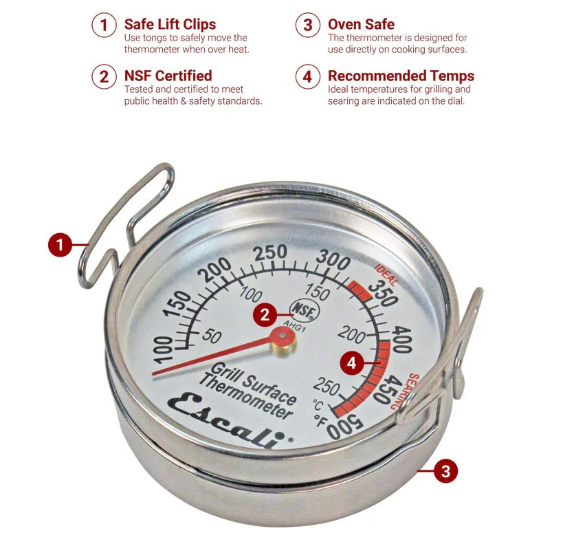 Escali Grill Surface BBQ Thermometer