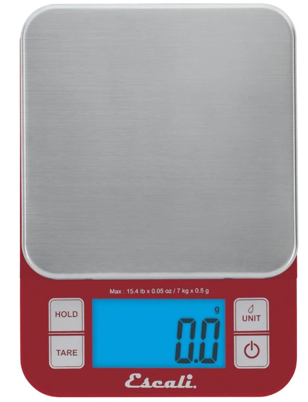 Escali Nutro Red Digital Kitchen Scale