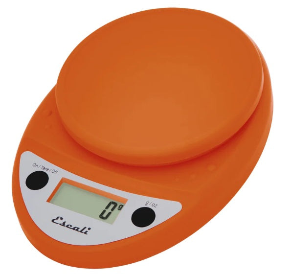 Escali Primo Digital Kitchen Scale Pumpkin Orange